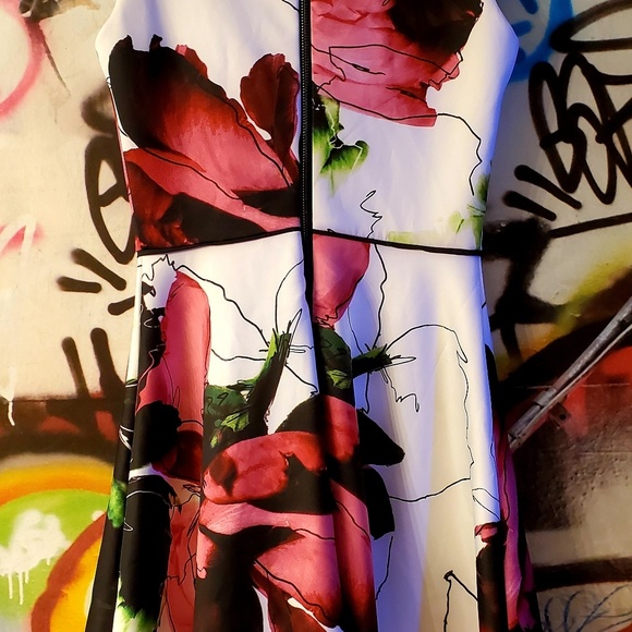 Reed Floral Print Fit & Flare Dress - Picture 3 of 5